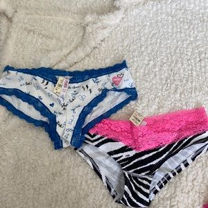 Pink! Low rise hipster panties , new with tags!